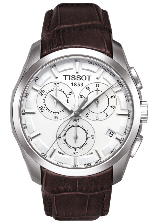 Tissot Часы наручные Кварцевые Швейцарские кварцевые часы Tissot Couturier Chronograph T035.617.16.031.00 #1