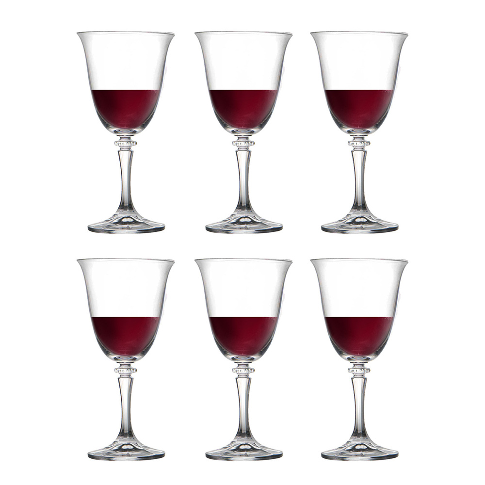 Бокалы для вина Бранта, набор 6 шт, 290 мл, Чехия Уцененный товар  #1