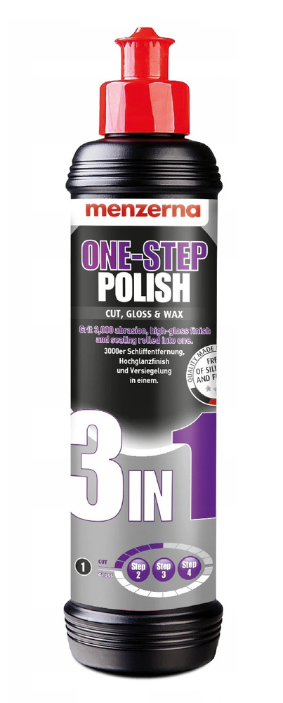 Полировальная паста / Среднеабразивная доводочная / Menzerna One-step Polish 3 in 1, 250 мл. (245 гр.) #1