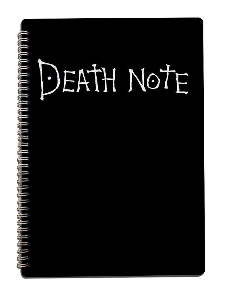 Скетчбук / Блокнот, А4 50 листов для рисования с деревянной обложкой Аниме Death note (обложка тетрадь #1