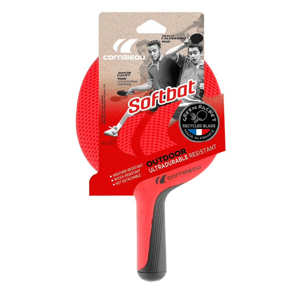 Ракетка для настольного тенниса Cornilleau SOFTBAT Red всепогодная  #1