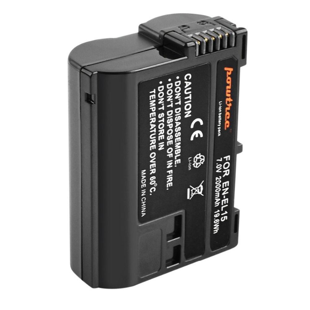 Аккумулятор на Nikon EN-EL15 Powtree 2000mAh для Nikon D700 7100 7200 7500 850 750 810 500 800 610 600 #1