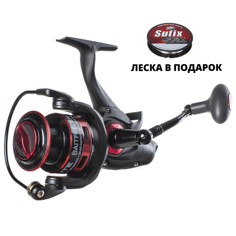 Катушка SALMO Elite Baitfeeder 7 4000BR 2640BR + леска #1