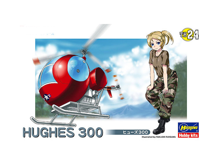 Hasegawa H-TH24 Самолёт Egg plane Hughes 300 Модель для сборки #1