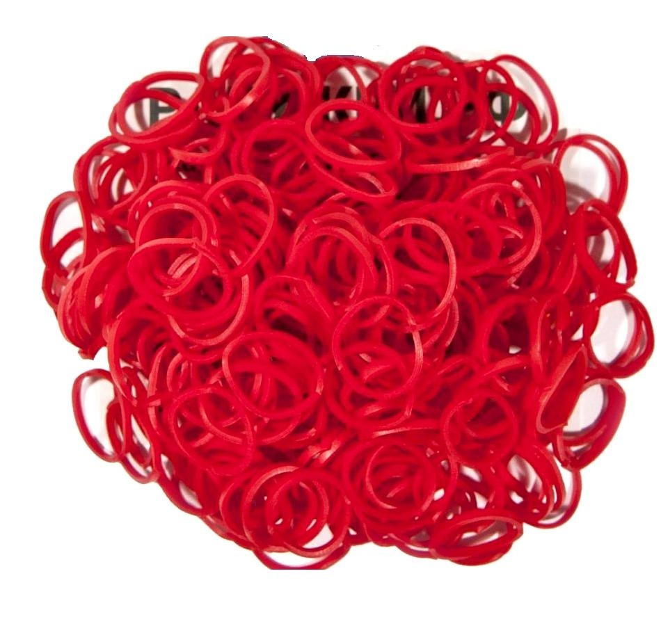 Набор Красный резинок для плетения Rainbow Loom Elastic Band DIY, 600 шт  #1