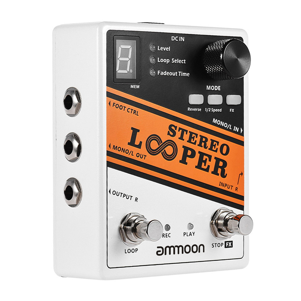 STEREO LOOPER Педаль гитарных эффектов для записи петель 10 независимых петель ,Top Sport  #1