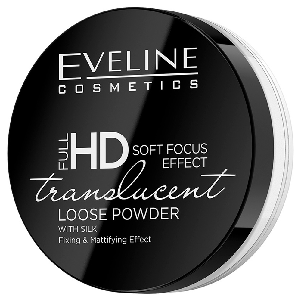 Eveline Cosmetics Пудра рассыпчатая фиксирующая Full HD Translucent, тон универсальный  #1