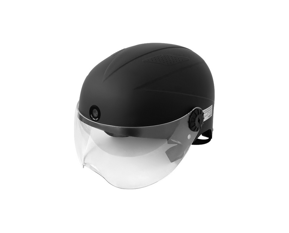 Шлем для мопеда РП-200-Черн ГОЛД-СТАРТ (lux) (K86299LHS) запись на SD карту с двух видеокамер и Bluetooth #1