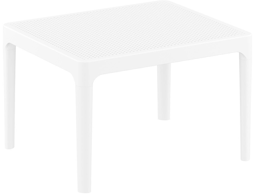 Садовый журнальный столик для дачи, балкона Sky Side Table, белый, Siesta  #1