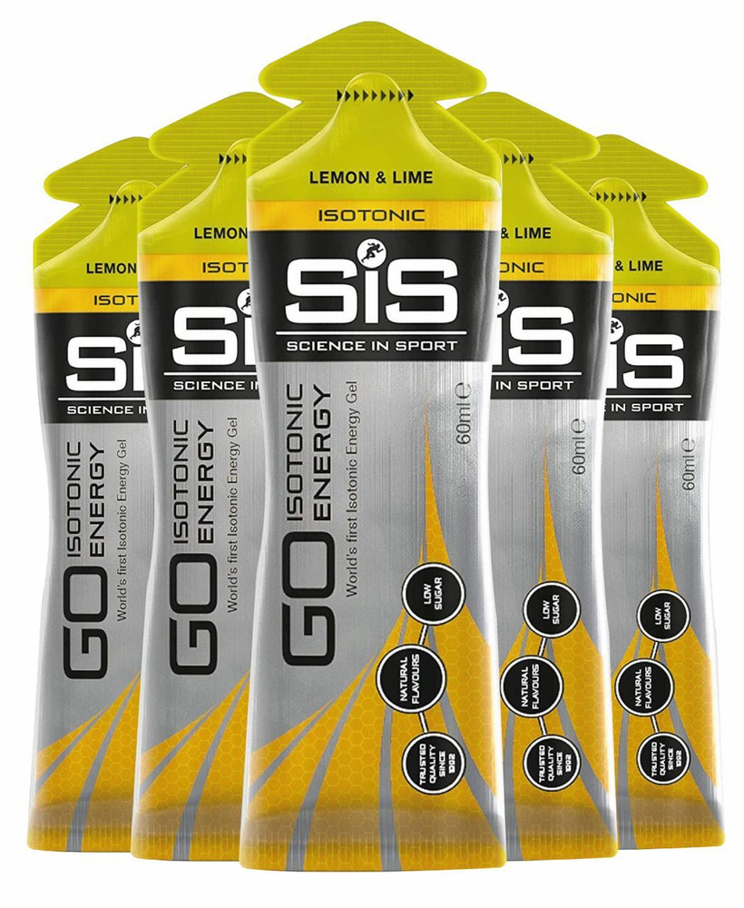 Энергетический гель SCIENCE IN SPORT (SiS) GO Isotonic Energy Gels 5 x 60 мл, Лимон-Лайм  #1