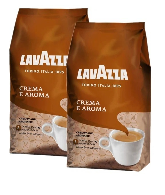 Кофе в зернах Lavazza Crema e Aroma 1 кг., комплект 2 шт. #1