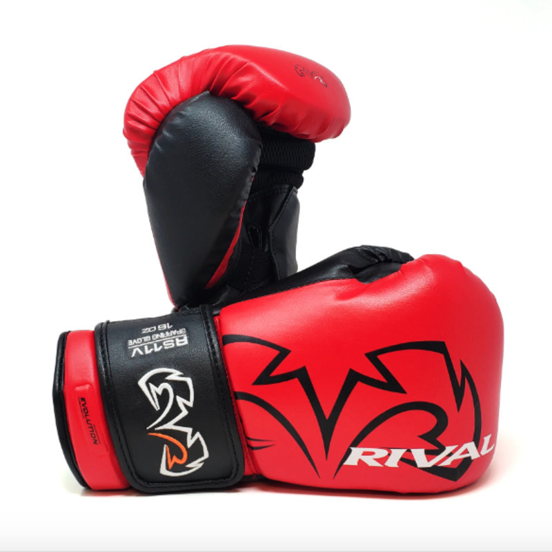 Перчатки боксерские RIVAL RS11V EVOLUTION SPARRING GLOVES, 14 унций, красные  #1