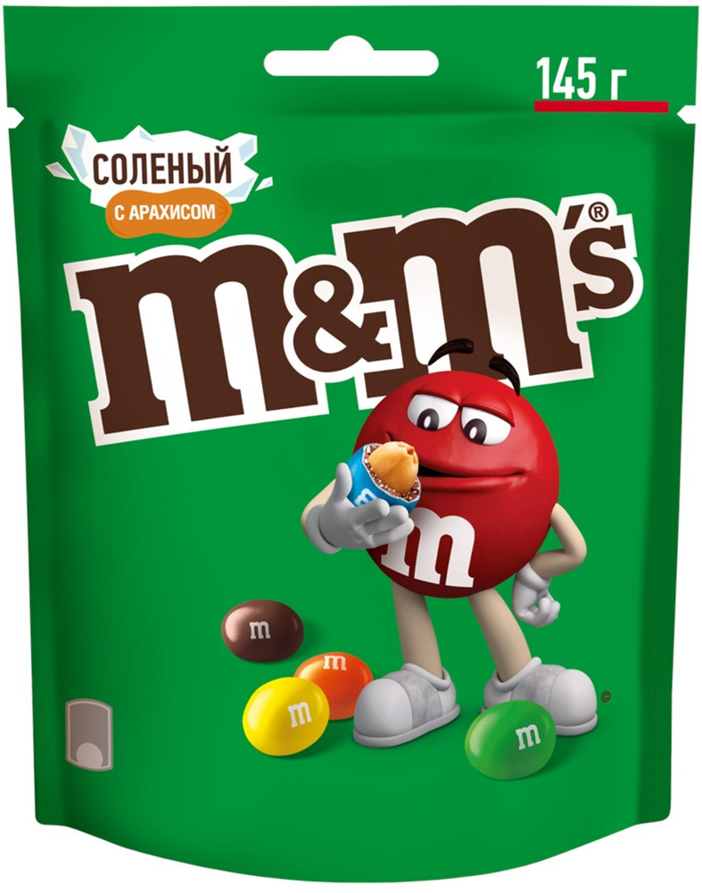 Драже M&M'S Соленый арахис, 145г - 3 шт. #1