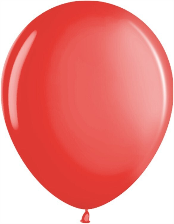 Воздушный шар, шарики (12''/30 см) Красный (830), металлик, 50 шт. набор шаров на праздник  #1