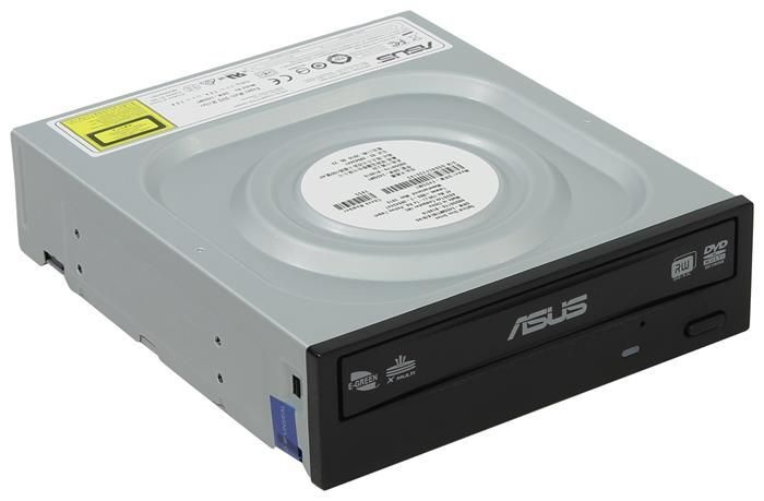 Оптический внутренний привод в CD-проигрыватель DVD+/-RW Asus DRW-24D5MT Black / черный, SATA, OEM, DRW-24D5MT/BLK/B/AS #1