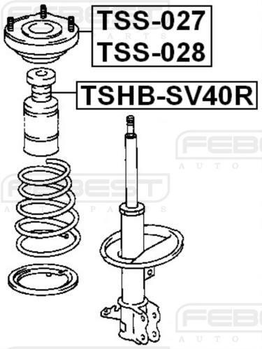 SAFEBEST Амортизатор подвески, арт. TSHBSV40R #1