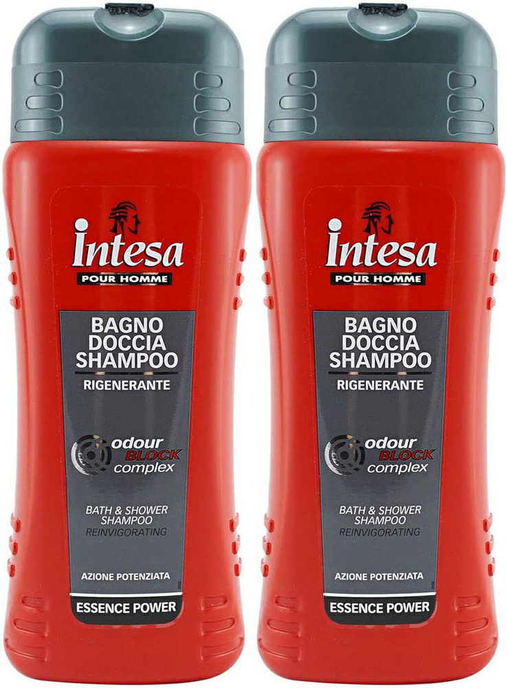Шампунь-гель для душа Intesa Bagno Odour Block Регенерирующий для всех типов волос, комплект: 2 упаковки #1