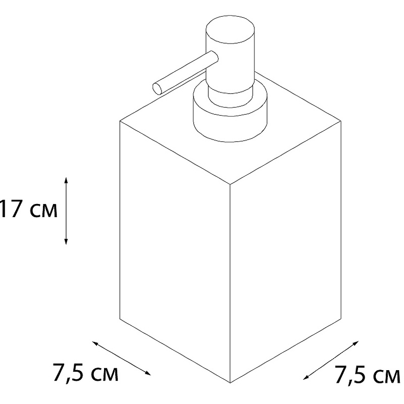 Дозатор жидкого мыла Fixsen Gusto FX-300-1 Хром Бирюзовый #1