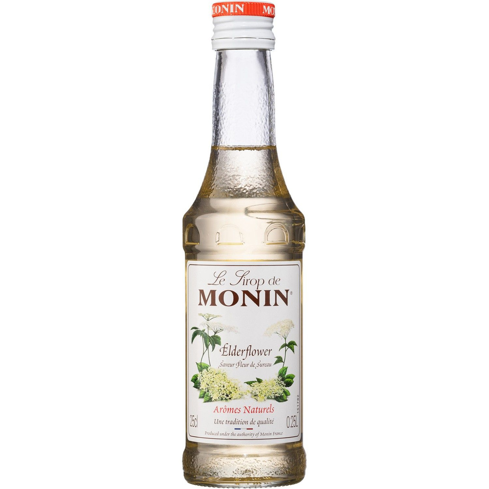 Сироп Monin Бузина (для коктейлей, десертов, лимонада, мороженого), стекло, 250 мл  #1