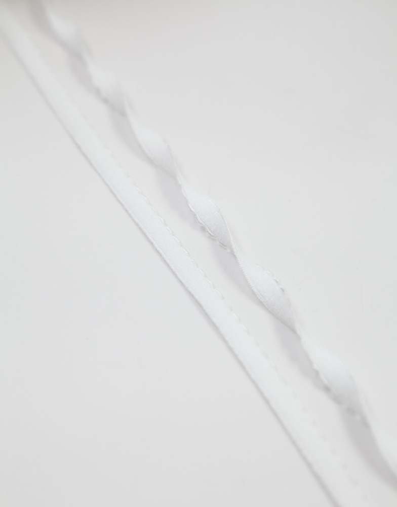 Резинка отделочная с фестоном Lauma цвет Белый (001) 8 мм, 10м #1