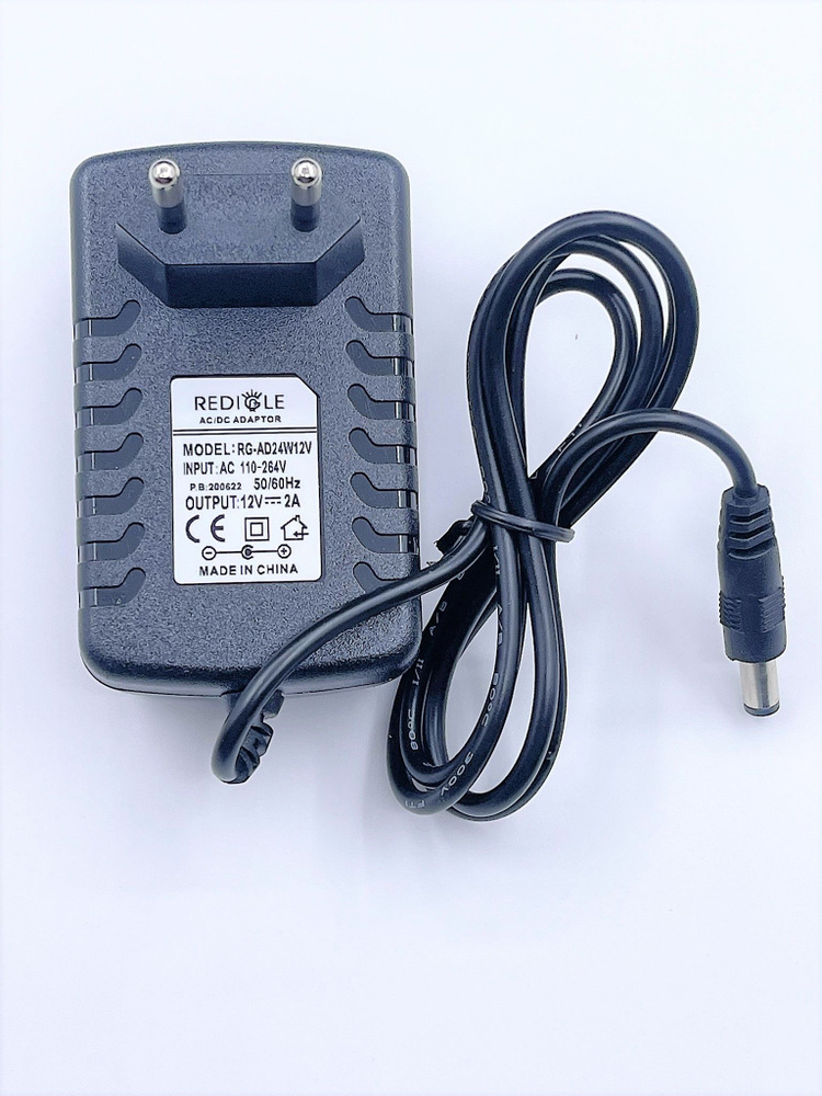 Сетевой адаптер (блок питания) 12V 2A, 24W, универсальный, штекер 5.5 ...