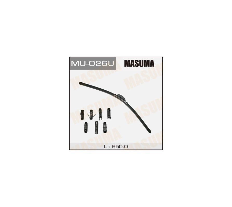 Щетка стеклоочистителя бескаркасная Masuma MASUMA_MU026U, крепление ...