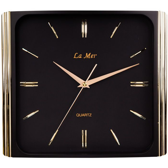 Кварцевые настенные часы La Mer GD129001 с плавным ходом секундной стрелки  #1