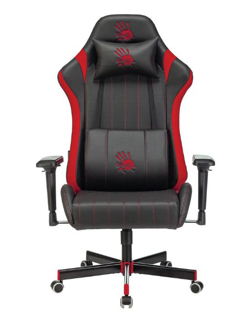 Кресло игровое A4Tech Bloody GC-990 цвет черно - красный, материал искусственная кожа, крестовина металл #1