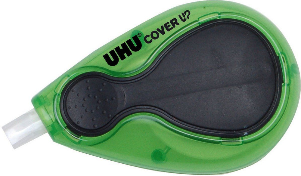 Корректирующая лента UHU COVER UP 4.2мм*12м, цвет зелен, черный, прозрачный, коробка  #1
