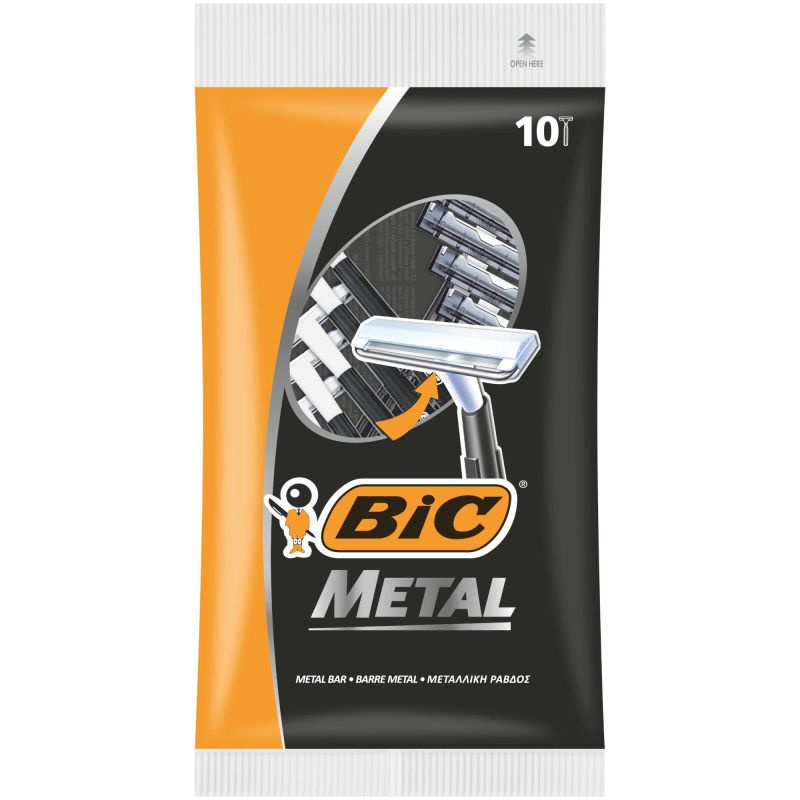 Бритва одноразовая BIC Metal 1 лезв.,П10 шт/уп 836630 #1