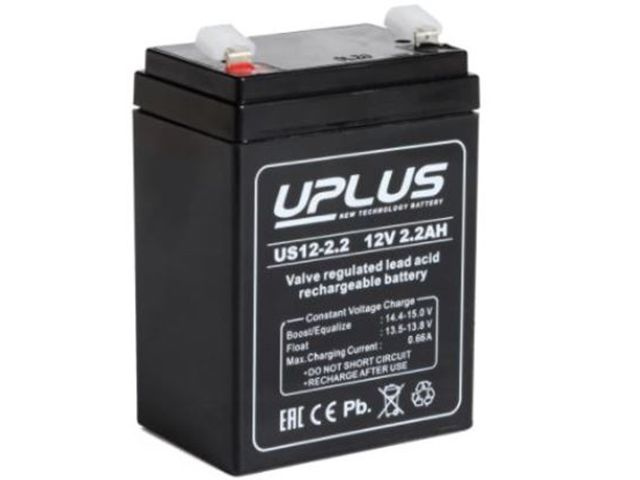 Аккумулятор UPLUS AGM Leoch US12-2,2 12V 2,2Ah для ИБП #1