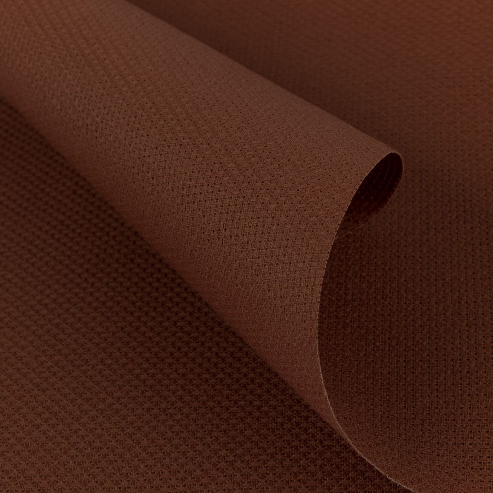 VK04 Канва Аида ткань для вышивания №14 150 х 100 см коричневая  #1