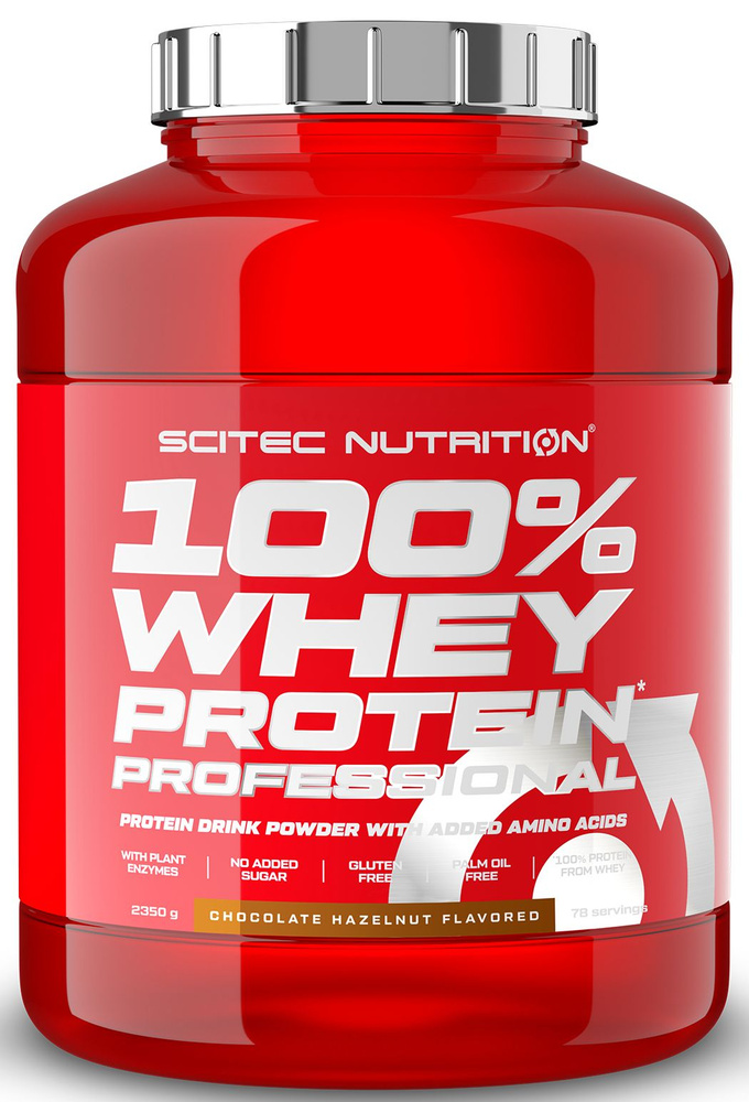 Протеин сывороточный Scitec Nutrition 100% Whey Protein Professional 2350 г шоколад-фундук  #1