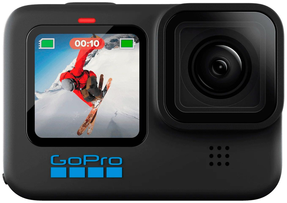 Экшн-камера GoPro HERO10 Black черный, матрица 1x 23Mpix, поддержка карт microSD, видеозапись 5.3K (5312x2988), #1
