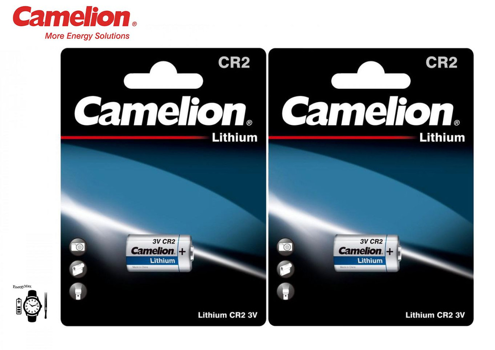 Camelion Батарейка 15270 (CR2, CR17355, 5046LC), Литиевый тип, 3 В, 2 шт #1