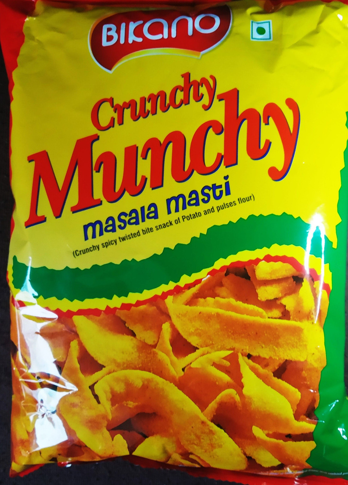 Чипсы Хрустящий картофель Crunchy Munchy Bikano пл/п, 125 гр., индийские, восточные  #1