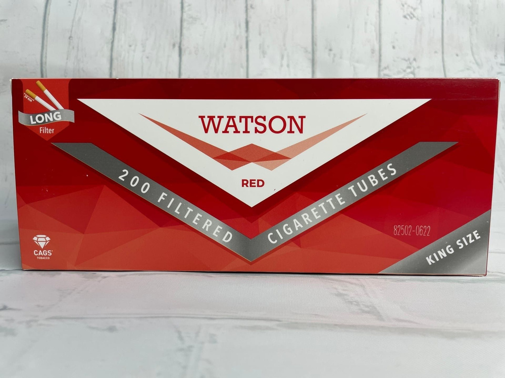 Сигаретные гильзы Watson RED King Size 200 шт. (24 мм) #1