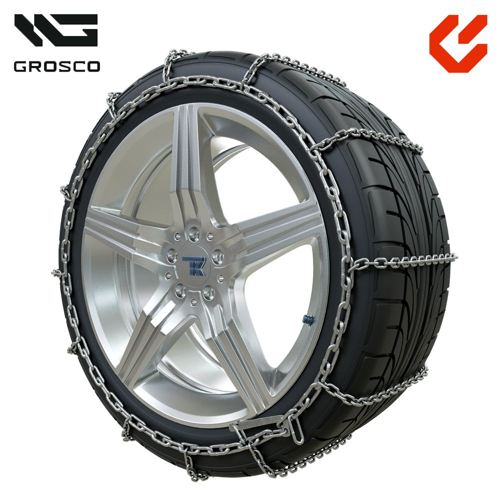 Цепи противоскольжения 195/60 R14 GROSCO для легковых автомобилей. Диаметр прутка цепи 6 мм / Рисунок #1