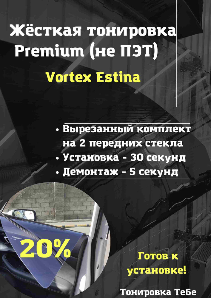 Premium / Жесткая съемная многоразовая тонировка экран для Vortex Estina 20%  #1