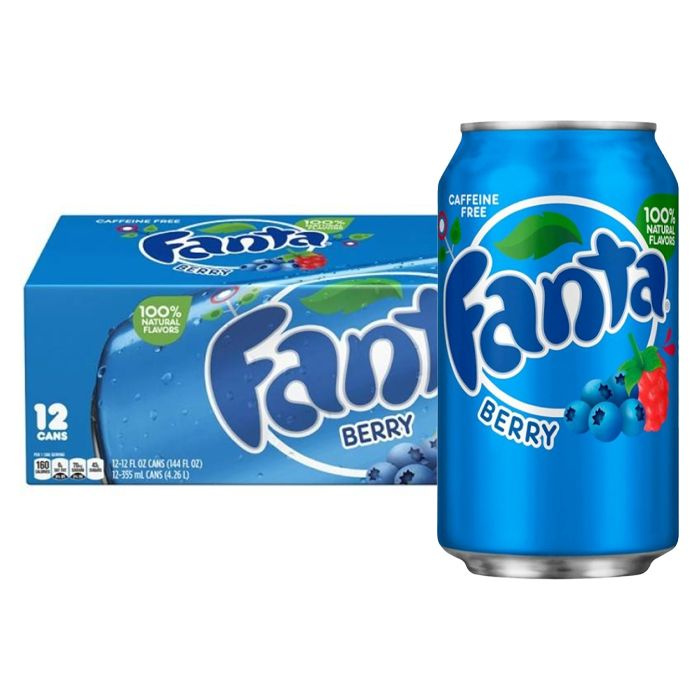 Газированный напиток Fanta Berry со вкусом лесных ягод (США), 355 мл (12 шт)  #1