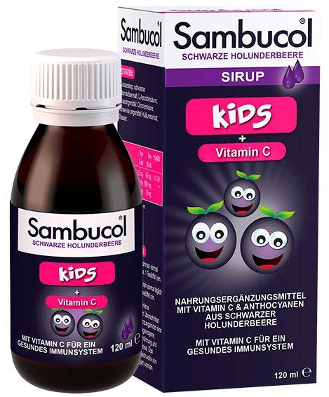 Sambucol Kids Immune Support 120 ml / Самбукол Кидс 120 мл ...