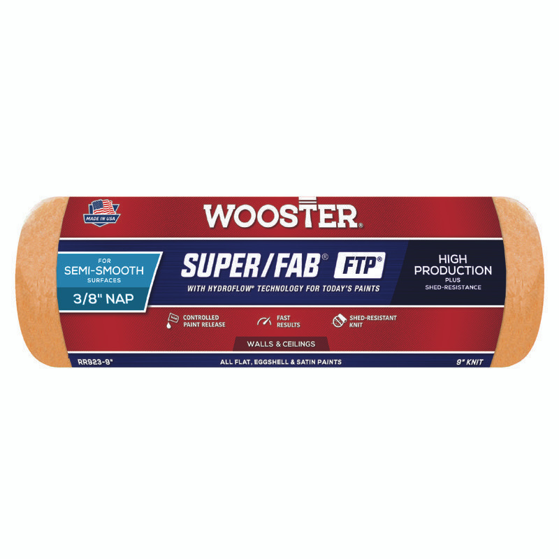 Валик малярный WOOSTER RR923-9 Super/Fab FTP 3/8 (ворс 0,95 см, ширина 22,86 см)  #1