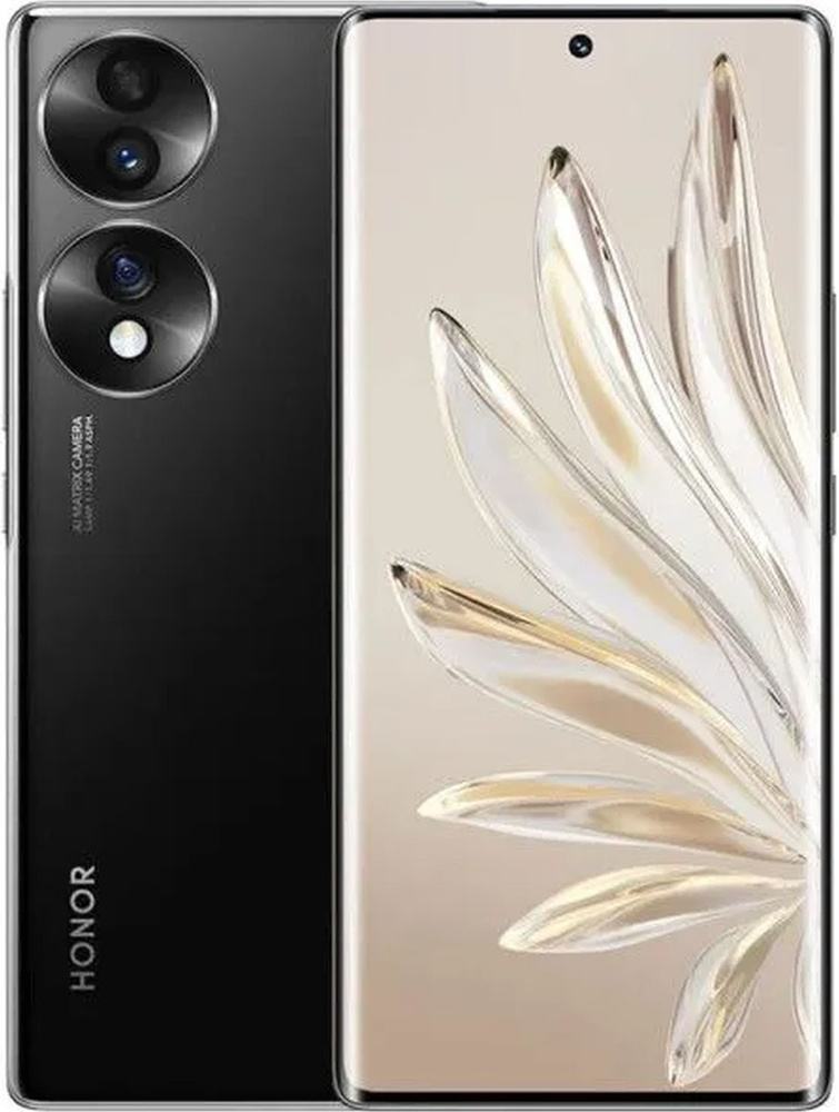 Honor Смартфон 70 8/256 ГБ, черный #1