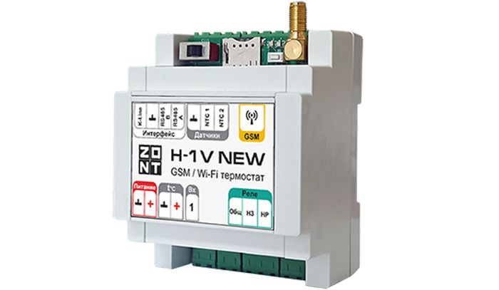 Термостат ZONT H-1V NEW / Wi-Fi и GSM на DIN-рейку / арт: ML00005890 #1