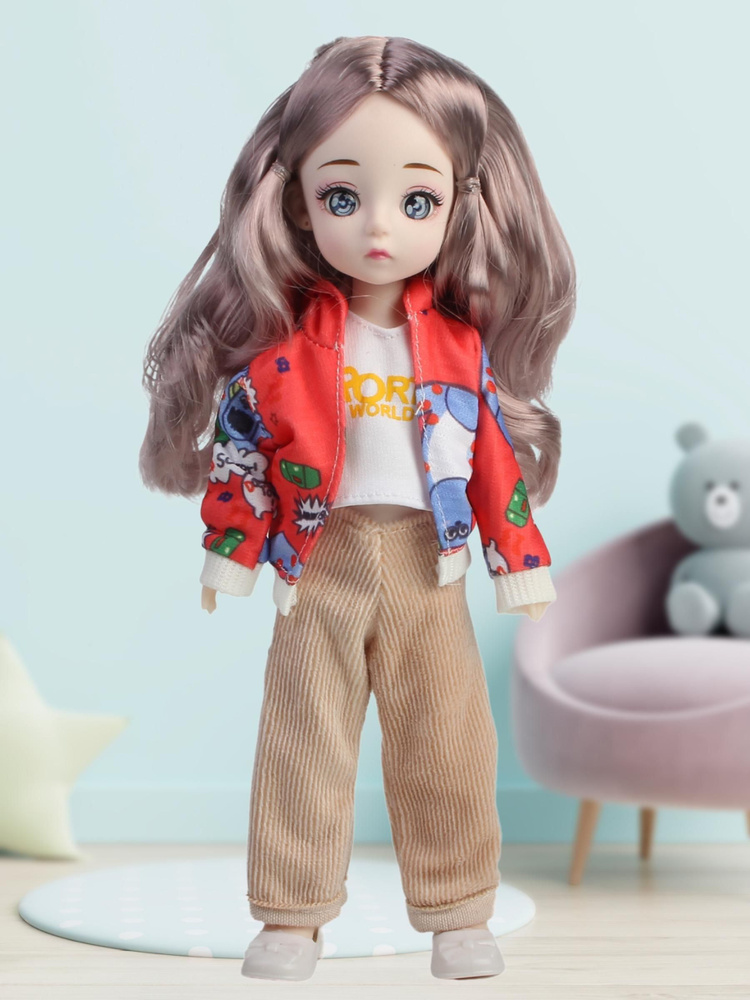 Кукла шарнирная Варвара с одеждой и аксессуарами / Кукла Little Mania в коробке  #1