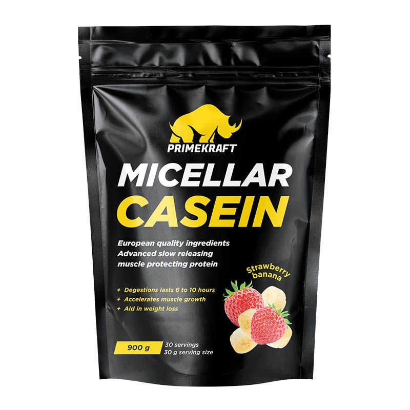 Протеин Micellar Casein 900 г, вкус: клубника-банан #1