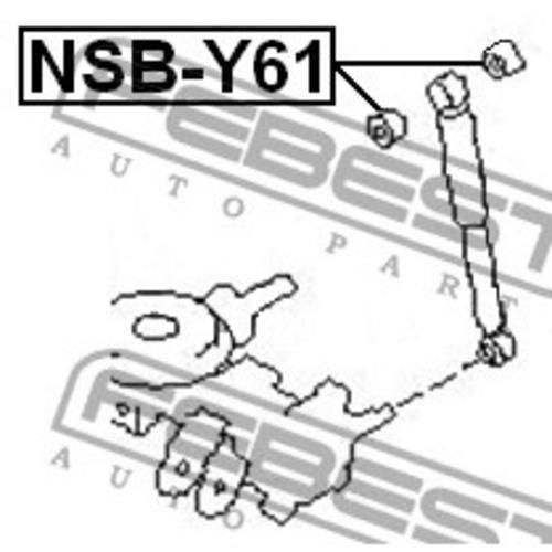 SAFEBEST Амортизатор подвески, арт. NSBY61, 1 шт. #1