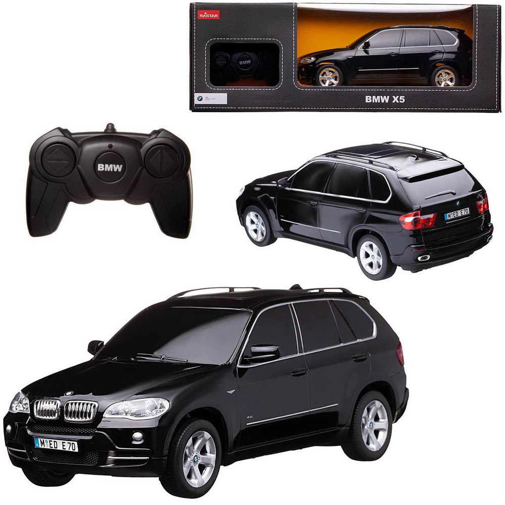 Машина р/у 1:18 BMW X5, 27,5х10,4х10,5см, цвет чёрный 27MHZ - купить с  доставкой по выгодным ценам в интернет-магазине OZON (555867452)