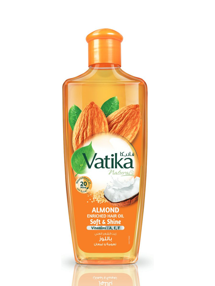 Dabur Vatika МИНДАЛЬ Масло для волос, мягкость и сияние 200 мл./ALMOND Enriched Hair Oil/Ватика,Дабур,200 #1