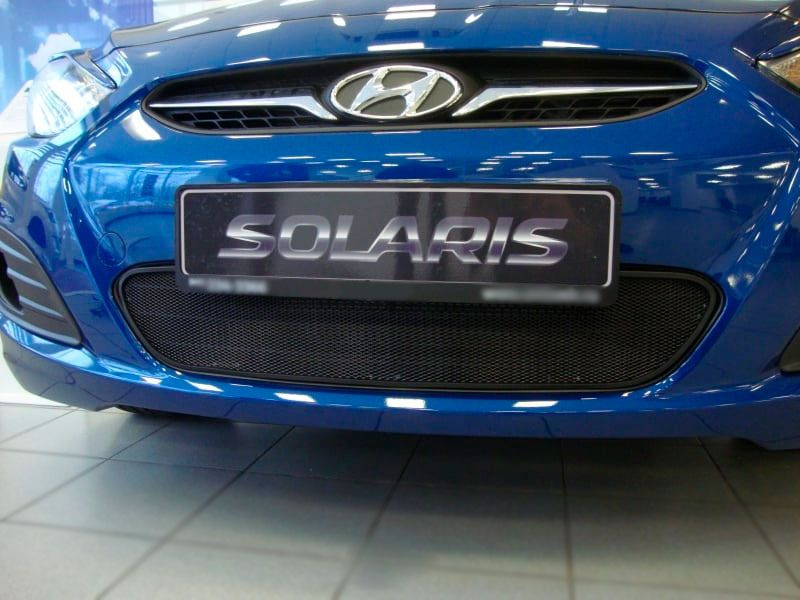 Сетка на бампер внешняя для HYUNDAI Solaris >, 2 шт. купить